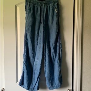 Flower denim lookalike